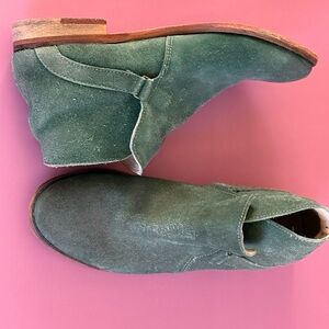 Free People Green Ankle Boots